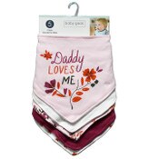Wholesale - 5pk DADDY BANDANA BIBS C/P 72, UPC: 191655236491